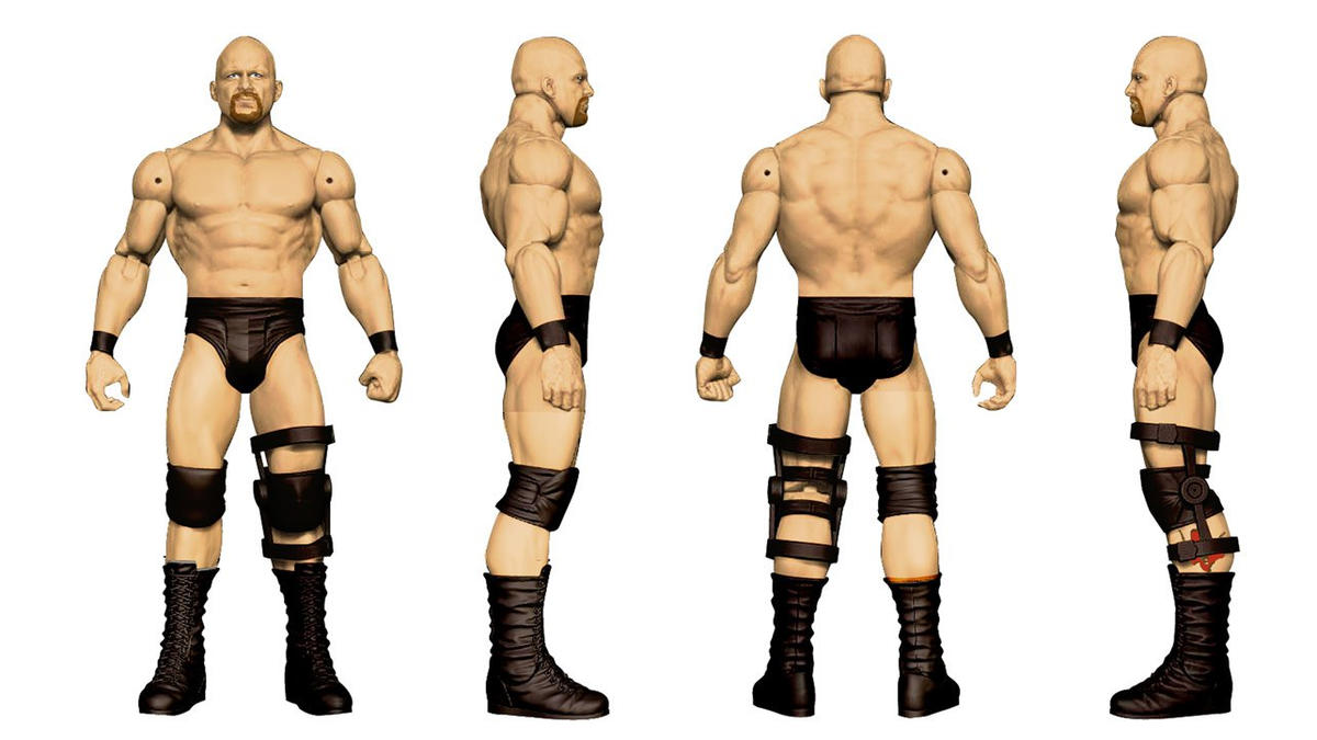 2016 WWE Mattel Basic WrestleMania 32 Stone Cold Steve Austin vs. Bret Hart