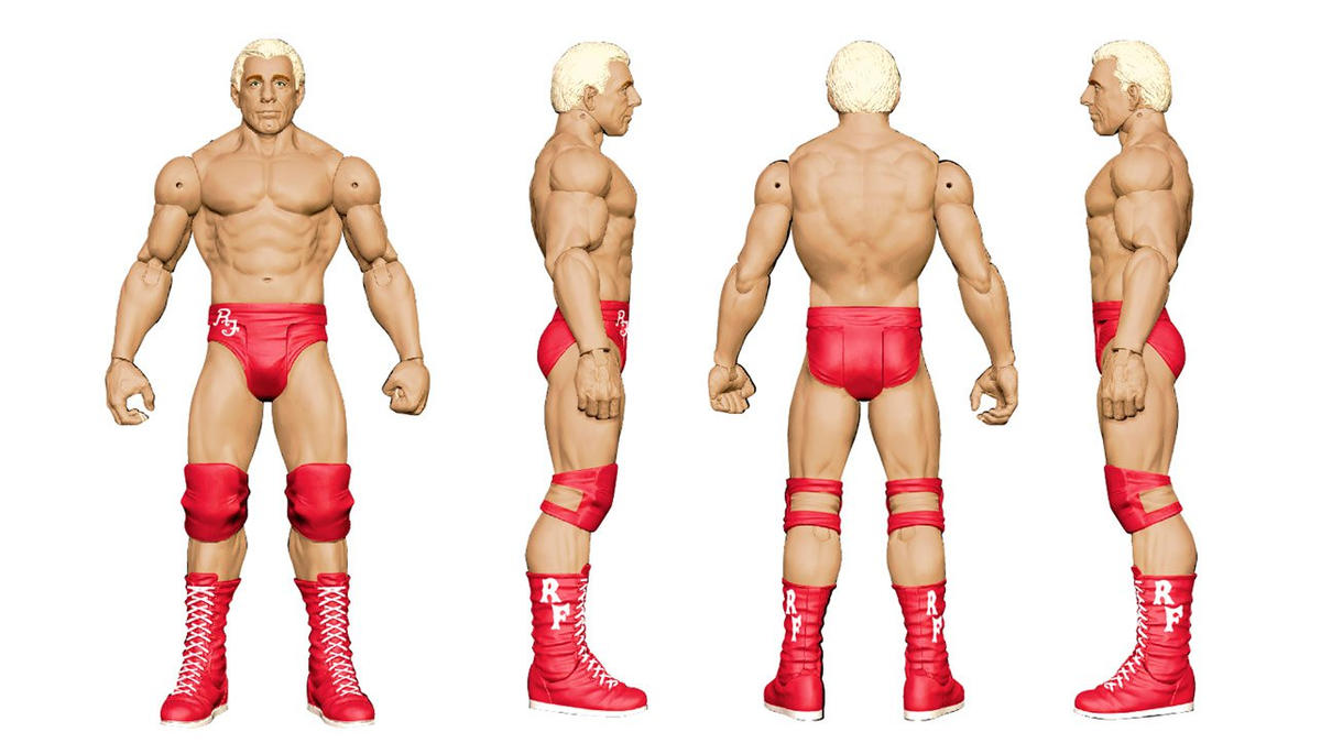 2016 WWE Mattel Basic WrestleMania 32 Ric Flair & The Rock