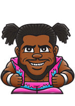 2016 Party Animal Toys WWE TeenyMates Series 2 Kofi Kingston