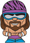 2015 Party Animal Toys WWE TeenyMates Series 1 "Macho Man" Randy Savage [Alternate Deco]