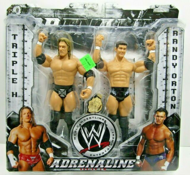 2004 WWE Jakks Pacific Adrenaline Series 10 Triple H & Randy Orton 
