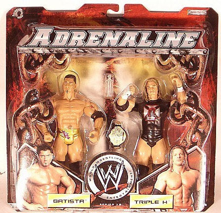 2005 WWE Jakks Pacific Adrenaline Series 12 Batista & Triple H