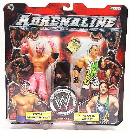 2005 WWE Jakks Pacific Adrenaline Series 12 Rey Mysterio & Rob Van Dam