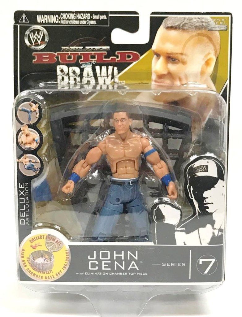 2008 WWE Jakks Pacific Deluxe Build 'N' Brawl Series 7 John Cena ...