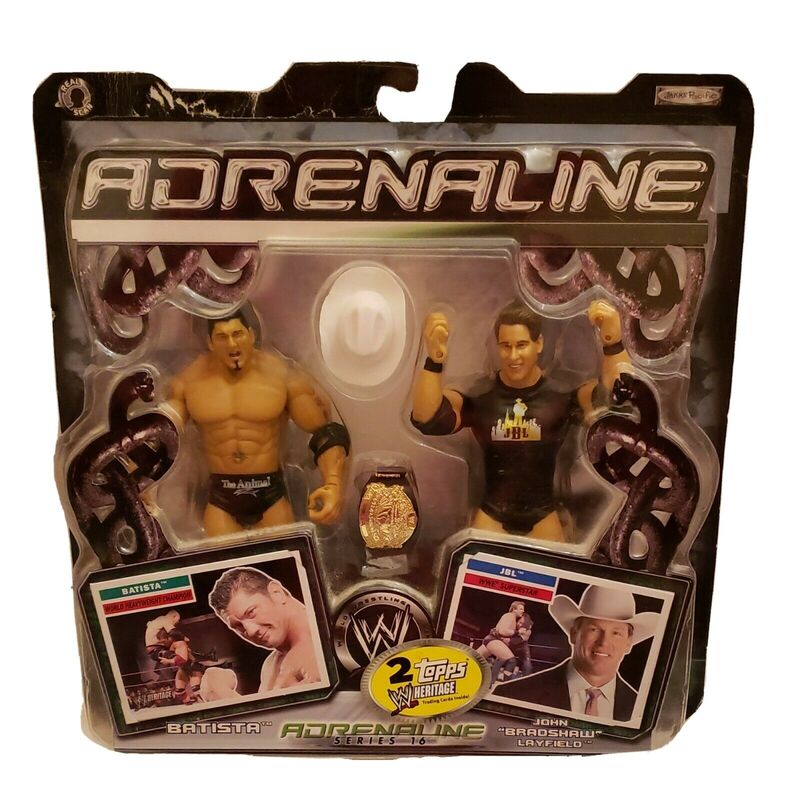 2006 WWE Jakks Pacific Adrenaline Series 16 Batista & John "Bradshaw" Layfield