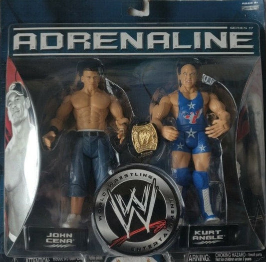 2006 WWE Jakks Pacific Adrenaline Series 17 John Cena & Kurt Angle