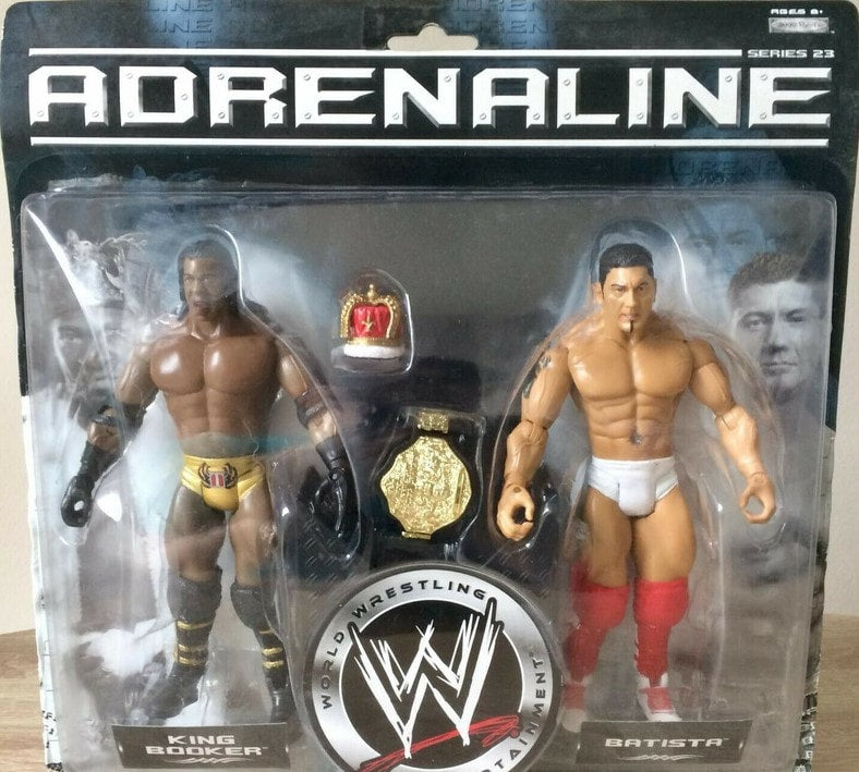 2007 WWE Jakks Pacific Adrenaline Series 23 King Booker & Batista