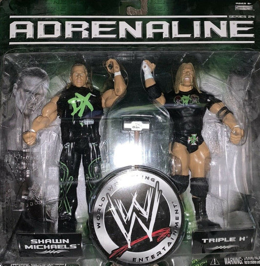 2007 WWE Jakks Pacific Adrenaline Series 24 Shawn Michaels & Triple H