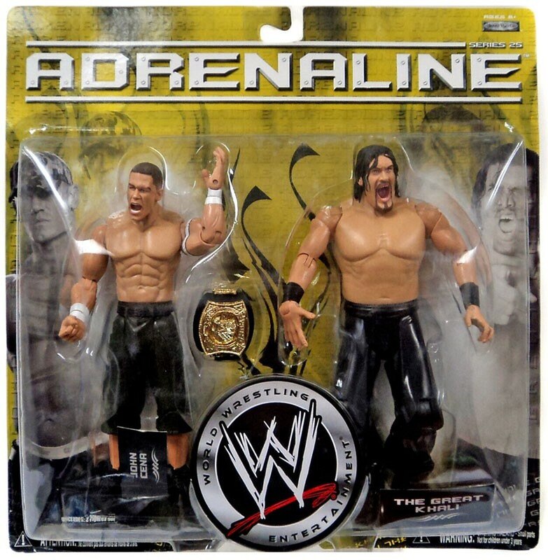 2007 WWE Jakks Pacific Adrenaline Series 25 John Cena & The Great Khali