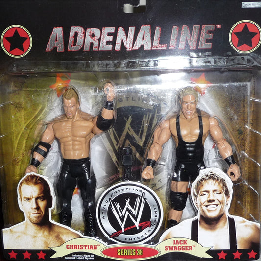 2009 WWE Jakks Pacific Adrenaline Series 38 Christian & Jack Swagger