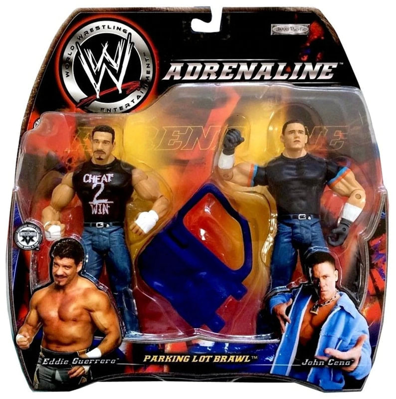 2004 WWE Jakks Pacific Adrenaline Series 5 Parking Lot Brawl: Eddie Guerrero & John Cena