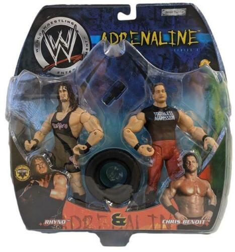 2004 WWE Jakks Pacific Adrenaline Series 4 Rhyno & Chris Benoit