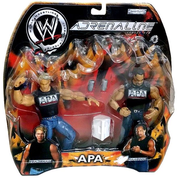 2004 WWE Jakks Pacific Adrenaline Series 6 APA: Bradshaw & Faarooq