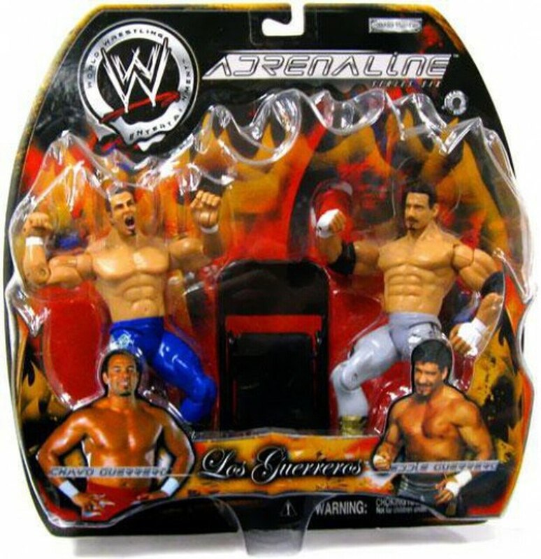 2004 WWE Jakks Pacific Adrenaline Series 6 Los Guerreros: Chavo Guerrero & Eddie Guerrero