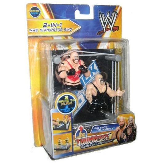 2013 WWE Wicked Cool Toys Thumbpers Series 1 WWE Superstar Ring: Big Show vs. Ryback