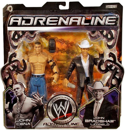 2005 WWE Jakks Pacific Adrenaline Series 15 John Cena & John Bradshaw Layfield