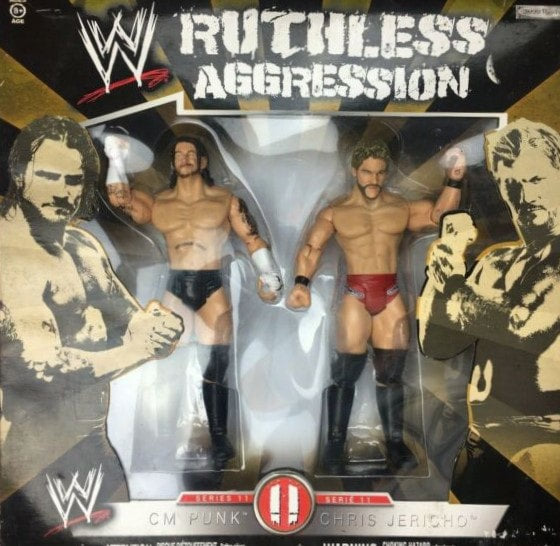 2009 WWE Jakks Pacific Ruthless Aggression Kmart Exclusive 2-Pack: CM Punk & Chris Jericho