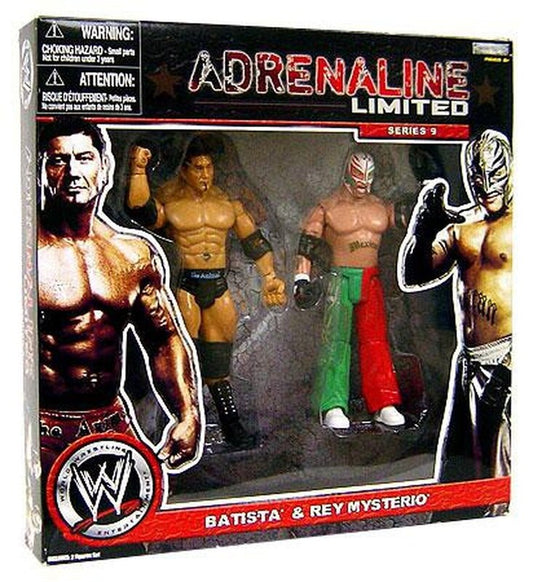 2008 WWE Jakks Pacific Adrenaline Limited Edition K-Mart Exclusive Batista & Rey Mysterio