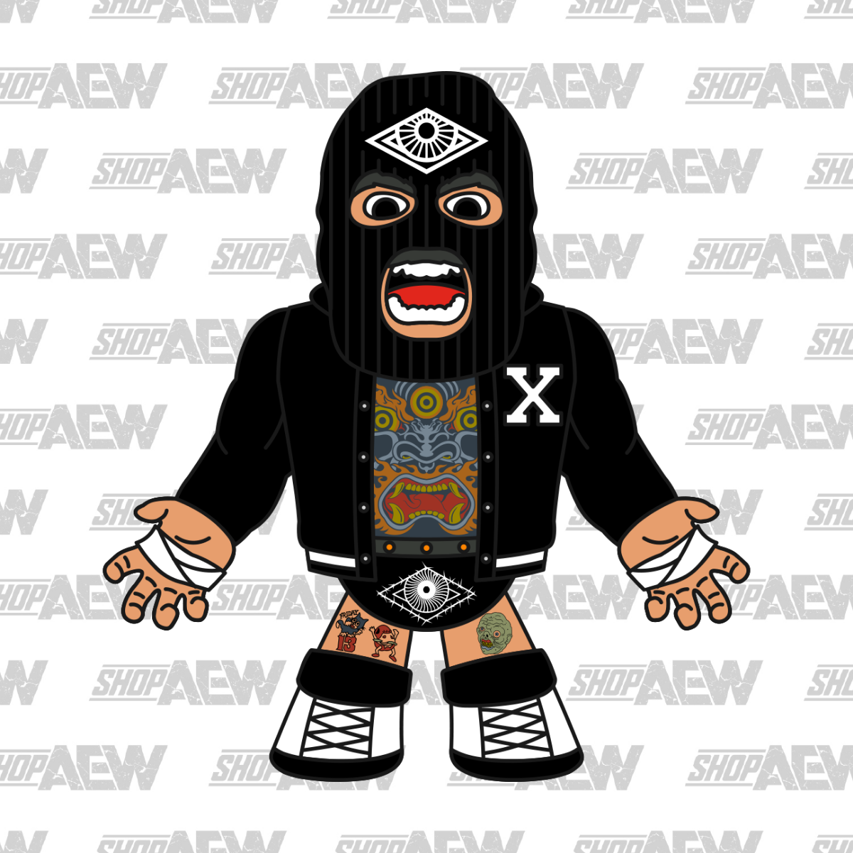 2022 AEW Pro Wrestling Tees Micro Brawlers Limited Edition Brody King