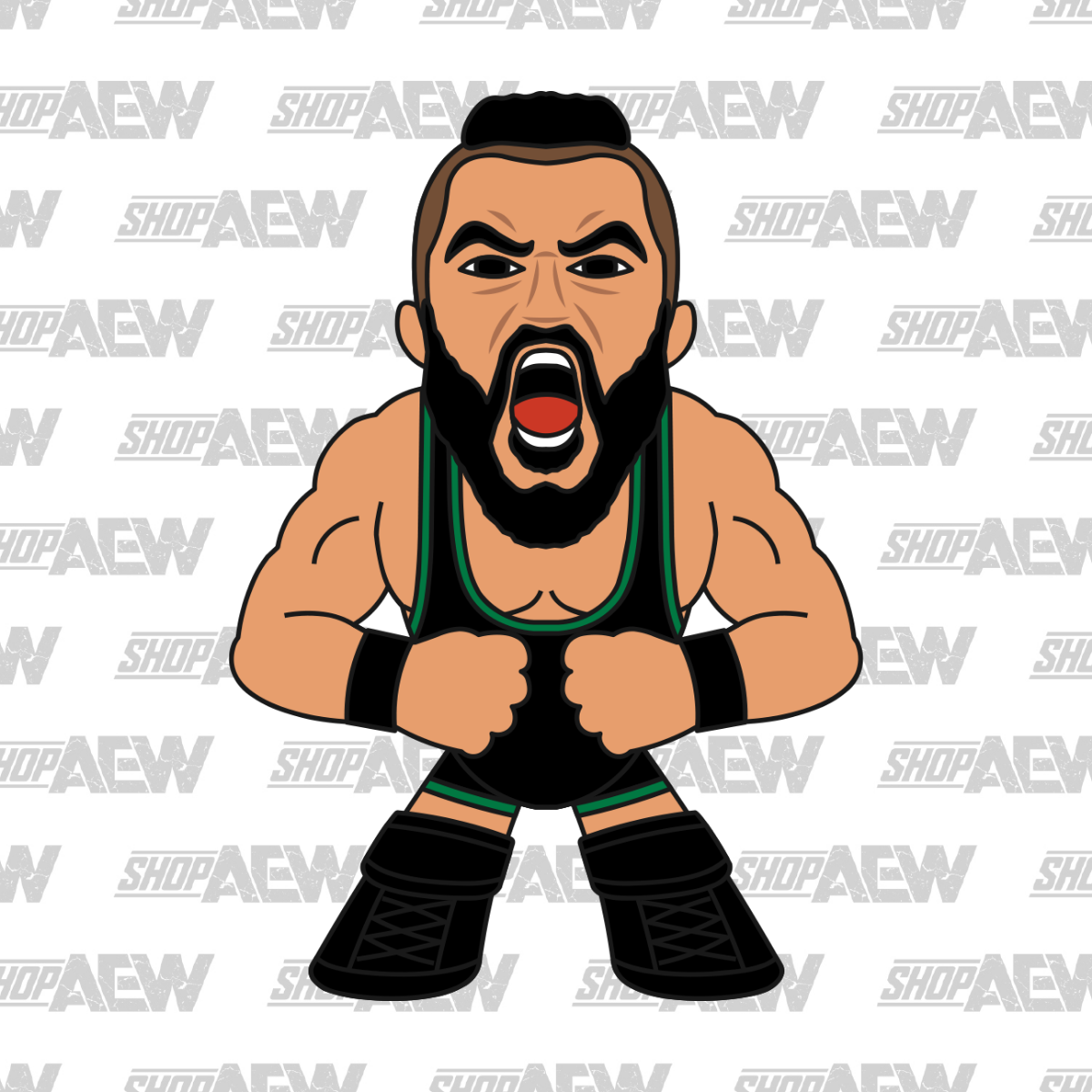 2022 AEW Pro Wrestling Tees Micro Brawlers Limited Edition Wardlow ...