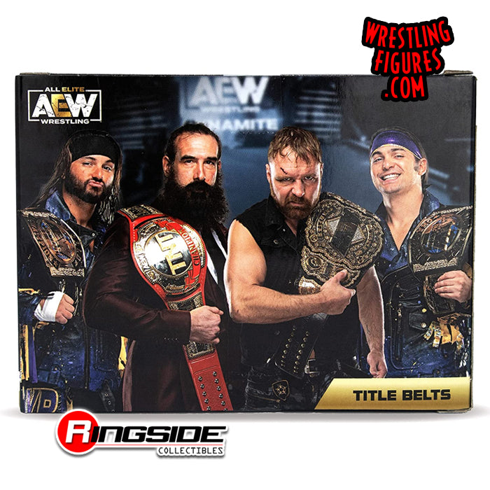 2021 AEW Jazwares Unrivaled Collection Accessory Sets: Title Belts Pack