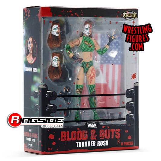 2022 AEW Jazwares Unrivaled Collection Ringside Exclusive #112 "Blood & Guts: Lights-Out Match": Thunder Rosa