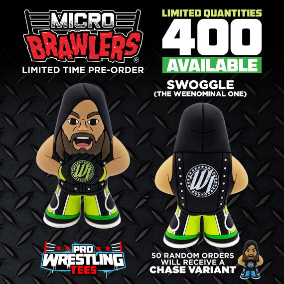 Swoggle AJ Micro Brawler Figure Pro Wrestling Crate Major Figure