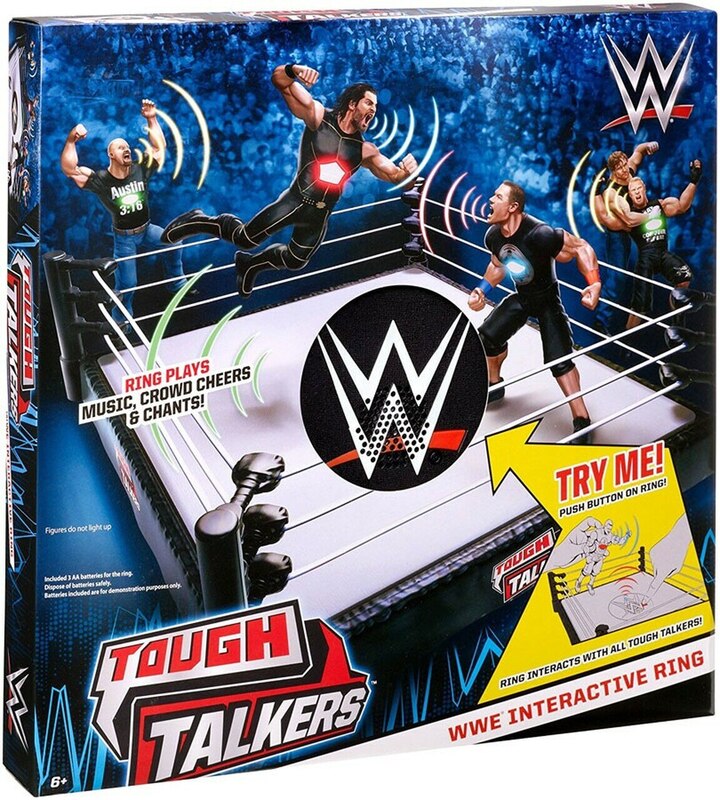 2017 WWE Mattel Tough Talkers Wrestling Rings & Playsets: WWE Interactive Ring