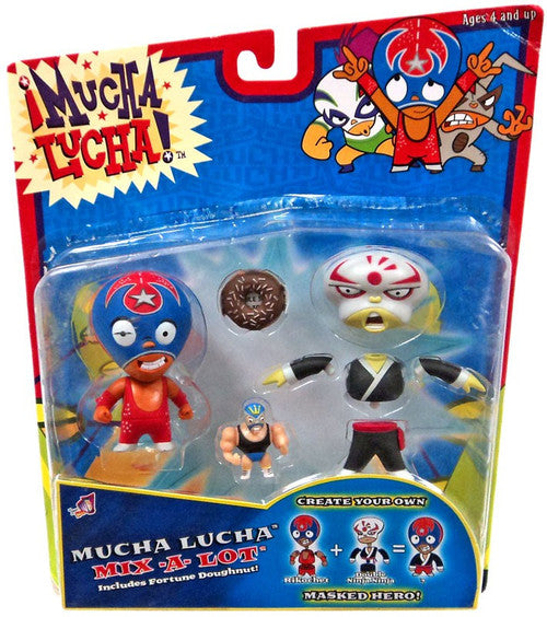 2003 Jakks Pacific Mucha Lucha Mix-A-Lot: Rikochet & Double Ninja Ninja
