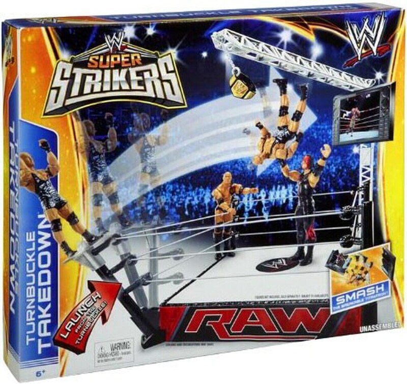 2014 WWE Mattel Super Strikers Wrestling Rings & Playsets: Turnbuckle ...