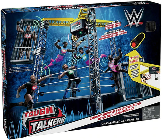 2018 WWE Mattel Tough Talkers Wrestling Rings & Playsets: Championship Takedown Ring