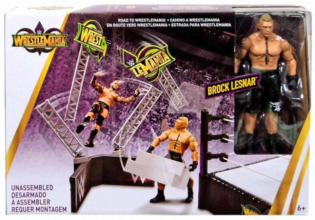 2018 WWE Mattel Basic WrestleMania 34 Road to WrestleMania Playset [With Brock Lesnar]