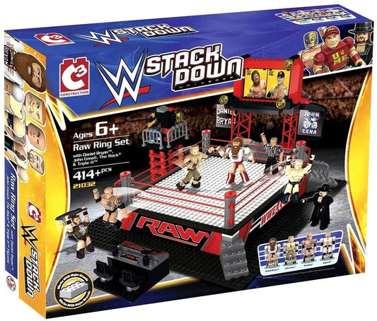2014 WWE Bridge Direct StackDown Series 2 Raw Ring Set