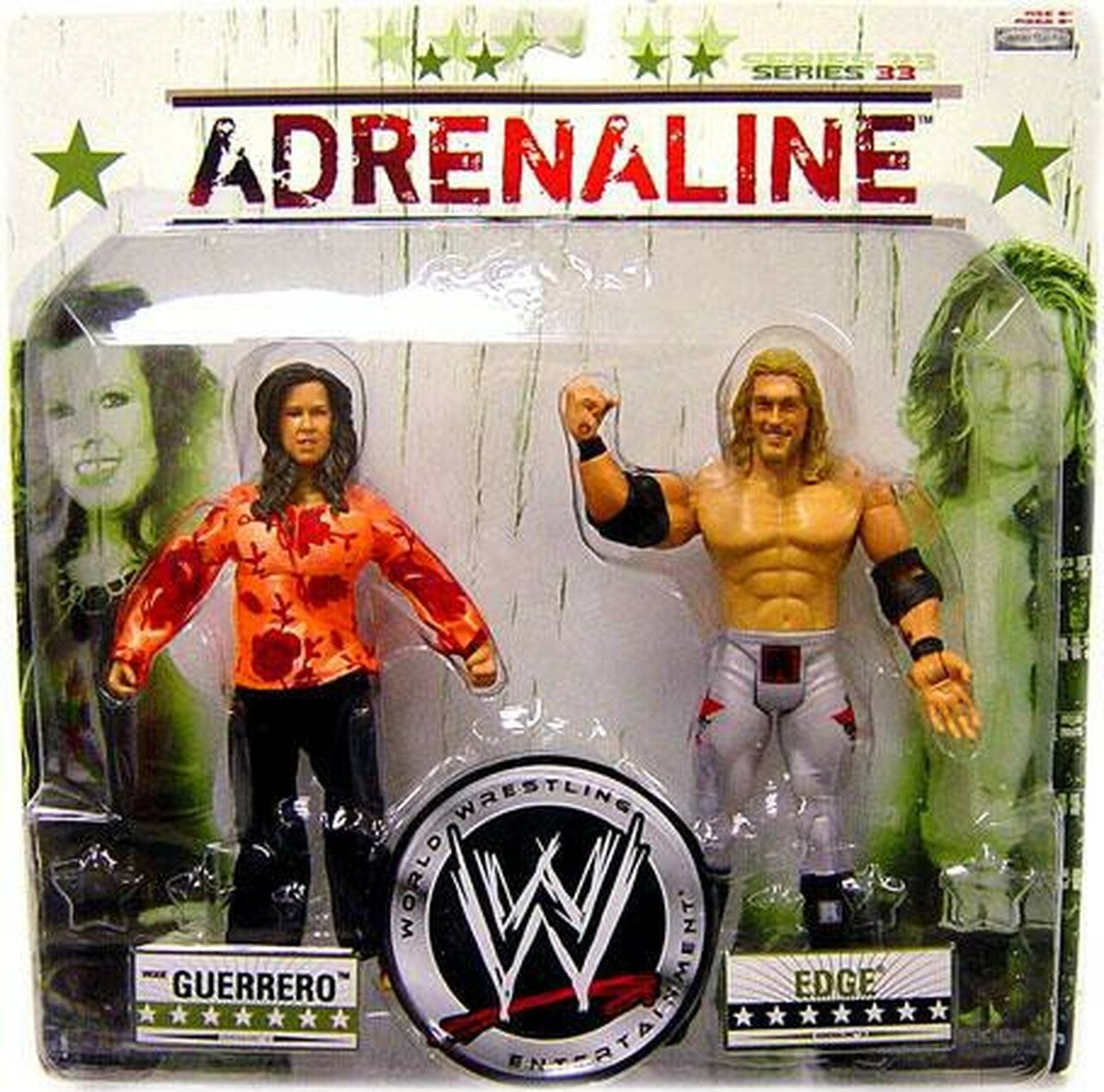 2008 WWE Jakks Pacific Adrenaline Series 33 Vickie Guerrero & Edge
