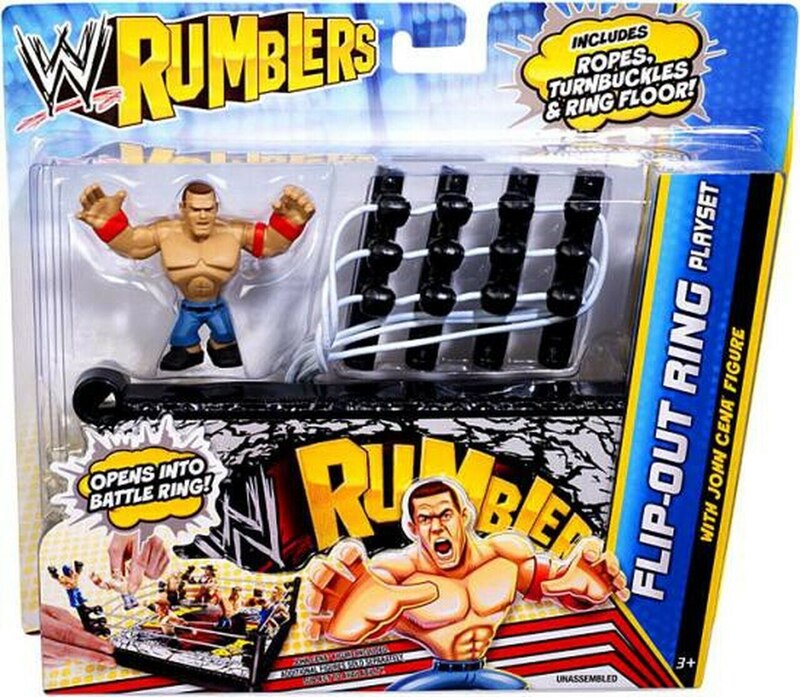 2012 WWE Mattel Rumblers Series 2 Flip-Out Ring [With John Cena]