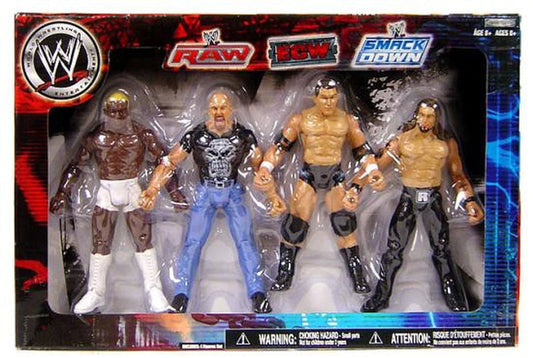 WWF Jakks Pacific Titantron Live "Superstars" Box Set: Shelton Benjamin, Stone Cold Steve Austin, Randy Orton & Edge