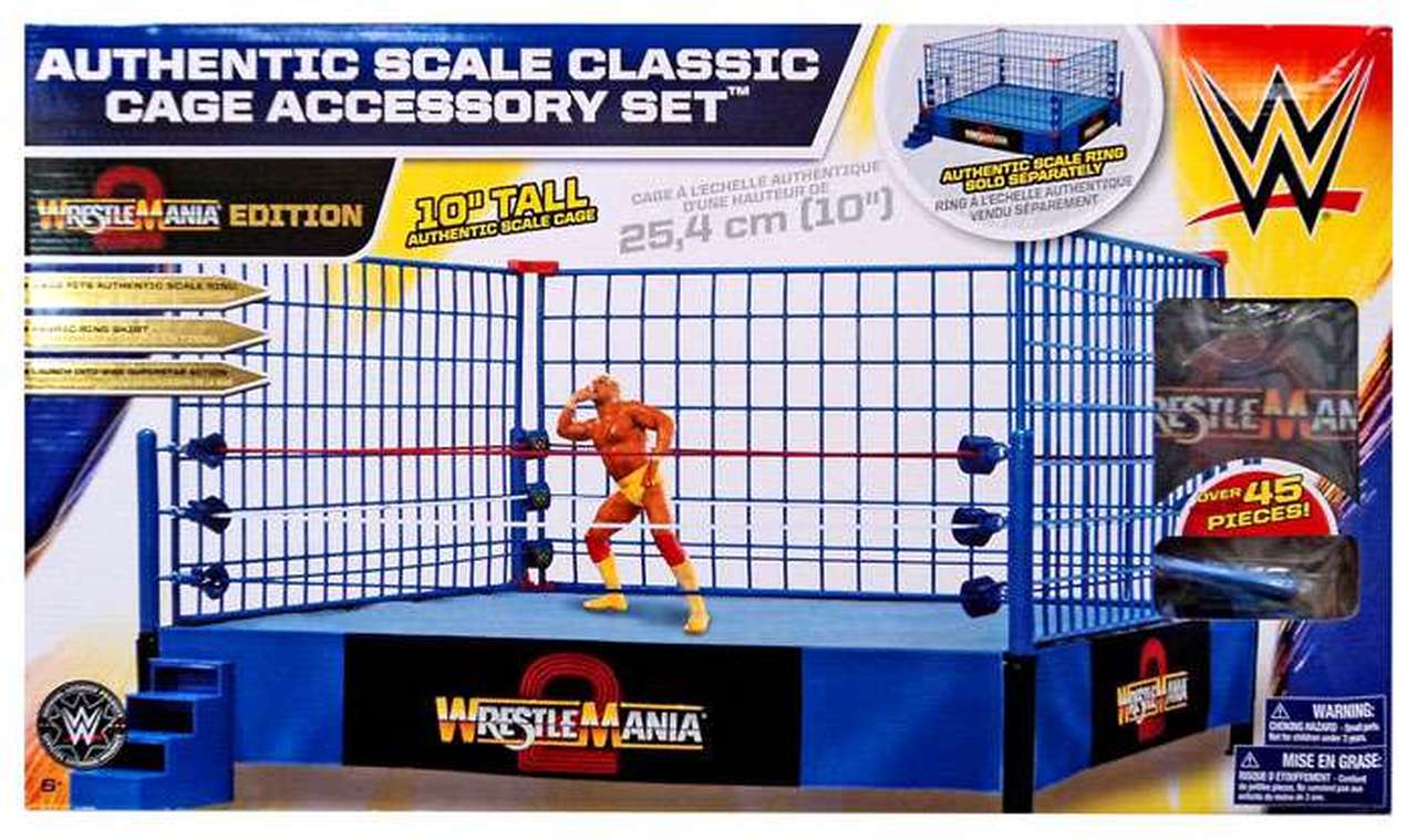 2015 WWE Wicked Cool Toys Authentic Scale Classic Cage Accessory Set [WrestleMania 2 Edition, Exclusive]