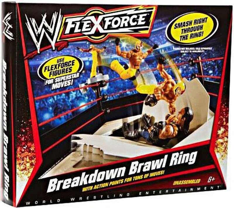 2010 WWE Mattel Flex Force Breakdown Brawl Ring