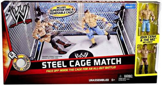 2010 WWE Mattel Basic Steel Cage Match [With John Cena & The Miz, Exclusive]