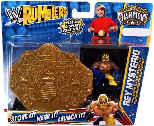 2012 WWE Mattel Rumblers Series 2 Rey Mysterio [With World Heavyweight Championship Playcase, Exclusive]