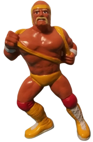 1990 WWF Applause Mini Figures Hulk Hogan [In Tearing Shirt Pose]