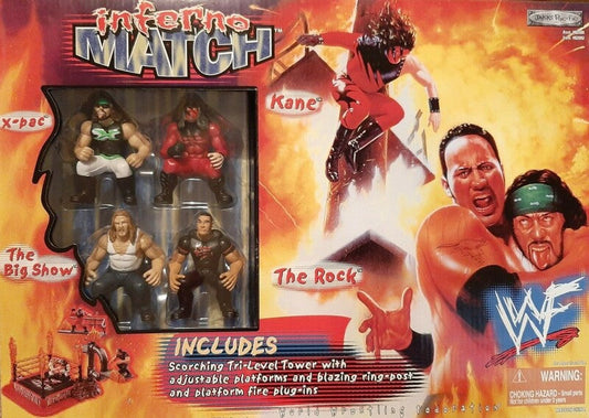 1999 WWF Jakks Pacific Brawl-4-All Inferno Match: X-Pac, Kane, The Big Show & The Rock