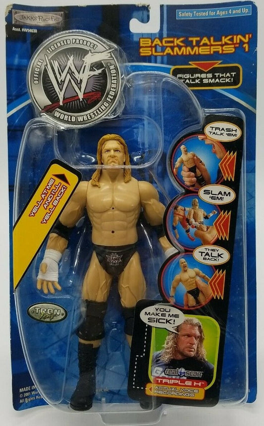2001 WWF Jakks Pacific Back Talkin' Slammers Series 1 Triple H