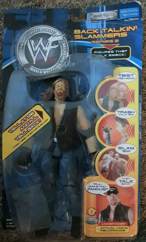 2001 WWF Jakks Pacific Back Talkin' Slammers Series 2 Undertaker