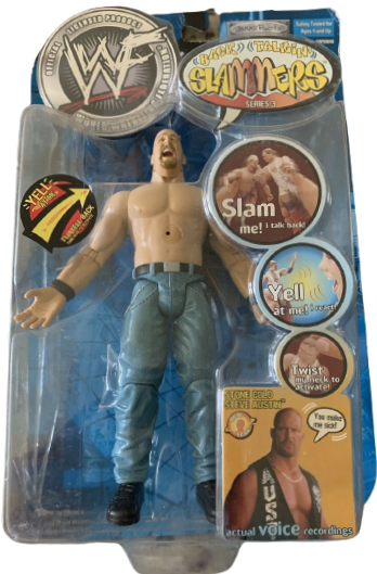 2001 WWF Jakks Pacific Back Talkin' Slammers Series 3 Stone Cold Steve Austin