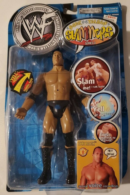 2001 WWF Jakks Pacific Back Talkin' Slammers Series 3 The Rock