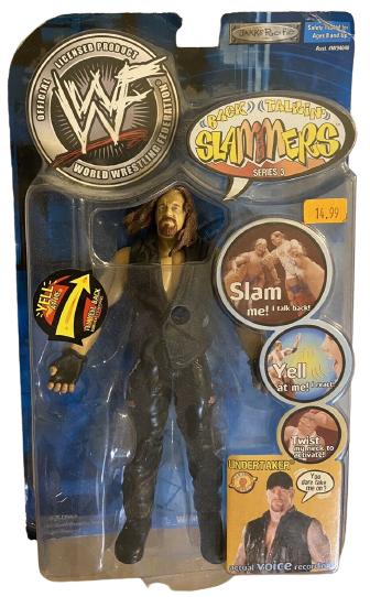 2001 WWF Jakks Pacific  Back Talkin' Slammers Series 3 Undertaker