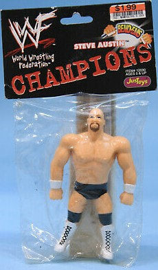 1998 WWF Just Toys Bend-Ems Champions [Bagged] Steve Austin