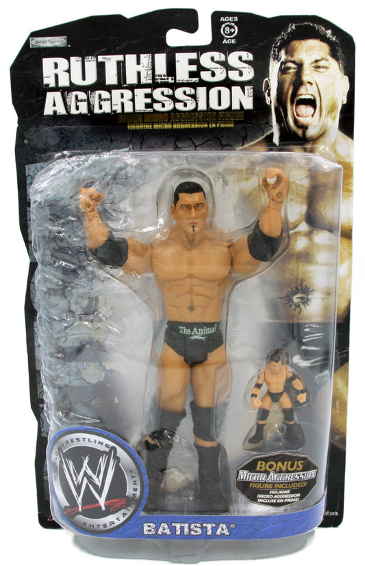 2008 WWE Jakks Pacific Ruthless Aggression With Micro Aggression Series 1 Batista