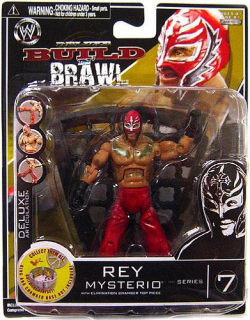 2008 WWE Jakks Pacific Deluxe Build 'N' Brawl Series 7 Rey Mysterio